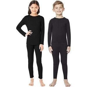 32 DEGREES Kid's Heat Base Layer Set 2 Piece Long Sleeve Top & Leggings M 8/10